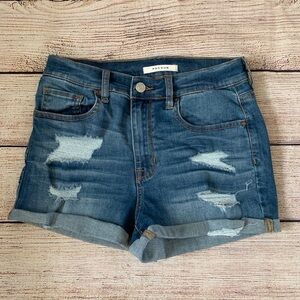 Pacsun The Shortie Distressed Denim Shorts